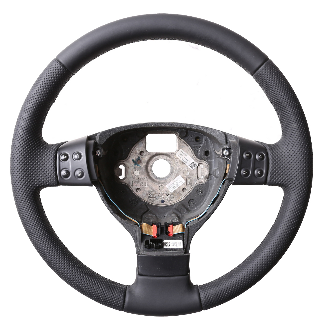 VW Lenkrad Golf 5 Fox Touran Polo 9N Passat 3C EOS Kombibezug Naht schwarz