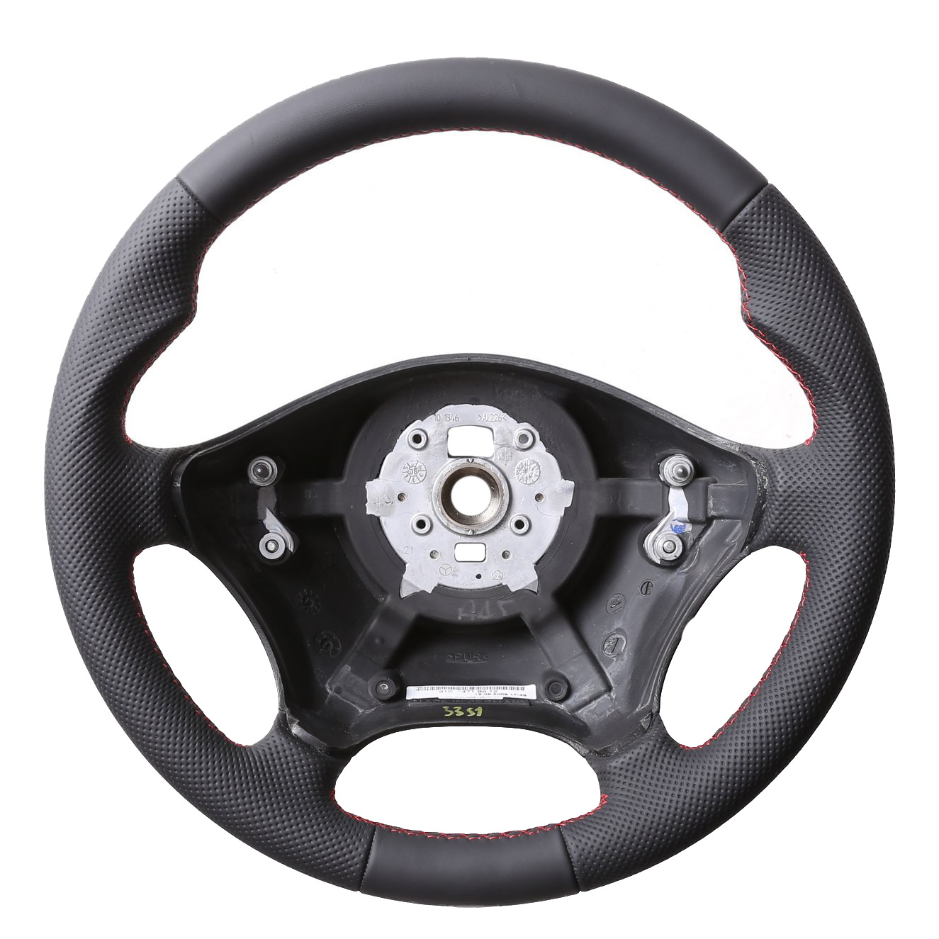 Mercedes Lenkrad W639 Vito Viano W906 Sprinter Daumenauflagen Kombibezug Naht rot