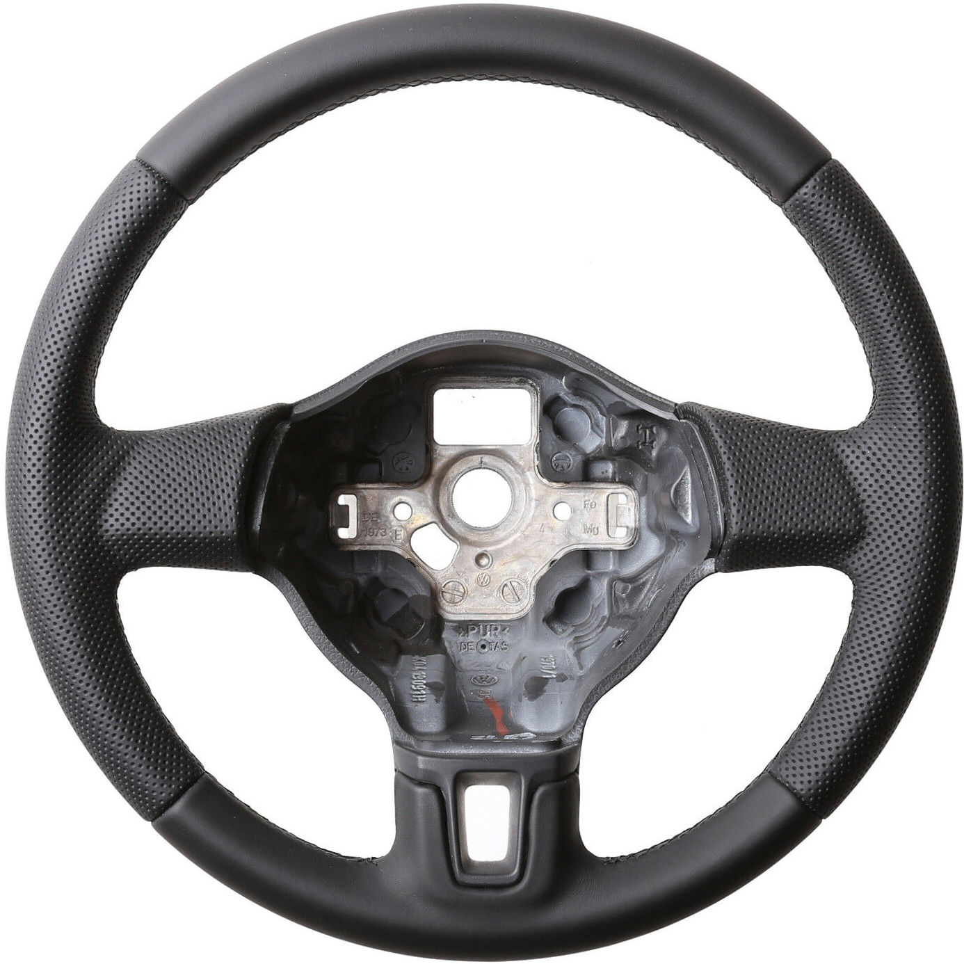 VW Lenkrad Golf 6 Caddy Tiguan Touran Kombibezug Naht schwarz