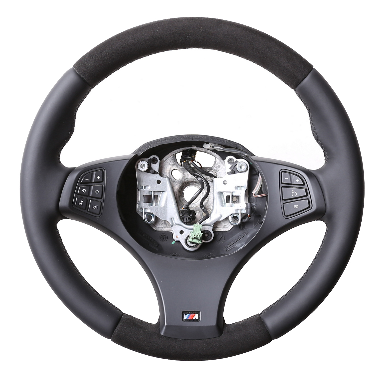 BMW Lenkrad E83 X3 E53 X5 M-Sport Kombibezug Alcantara Naht schwarz