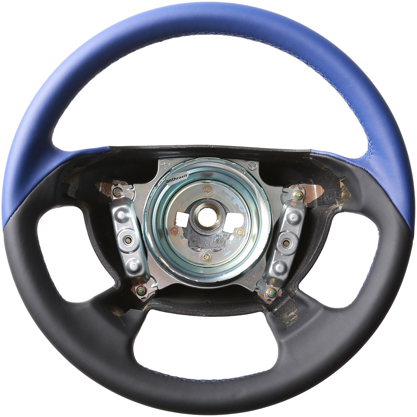 Mercedes Lenkrad CLK W208 SLK R170 Cabrio Bicolor blau Naht blau
