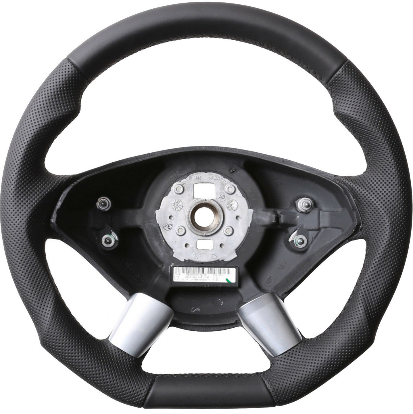 Mercedes Lenkrad W639 Vito Viano W906 Sprinter Facelift Abgeflacht Kombibezug Naht schwarz