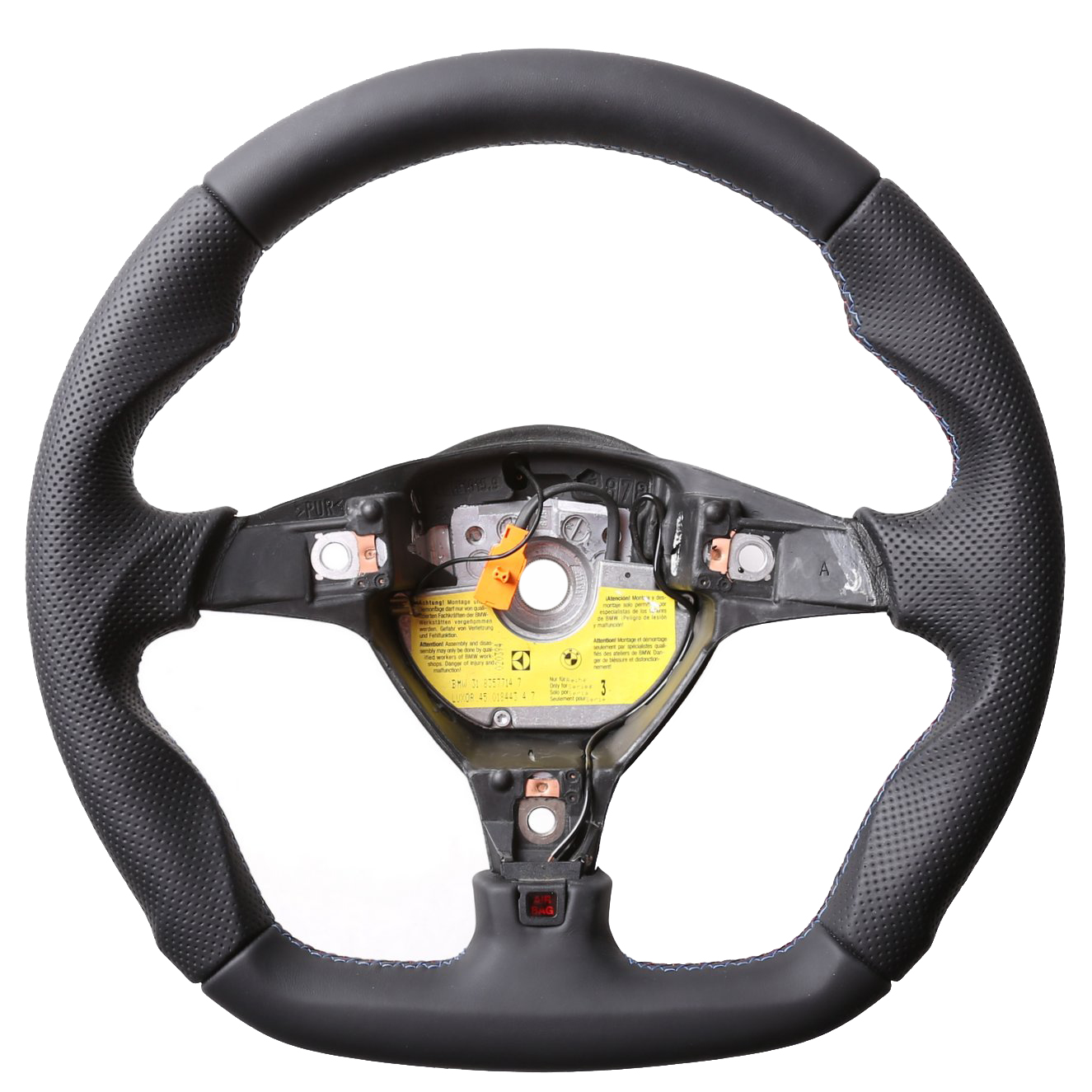 BMW Lenkrad E34 E36 Abgeflacht Kombibezug M-Naht