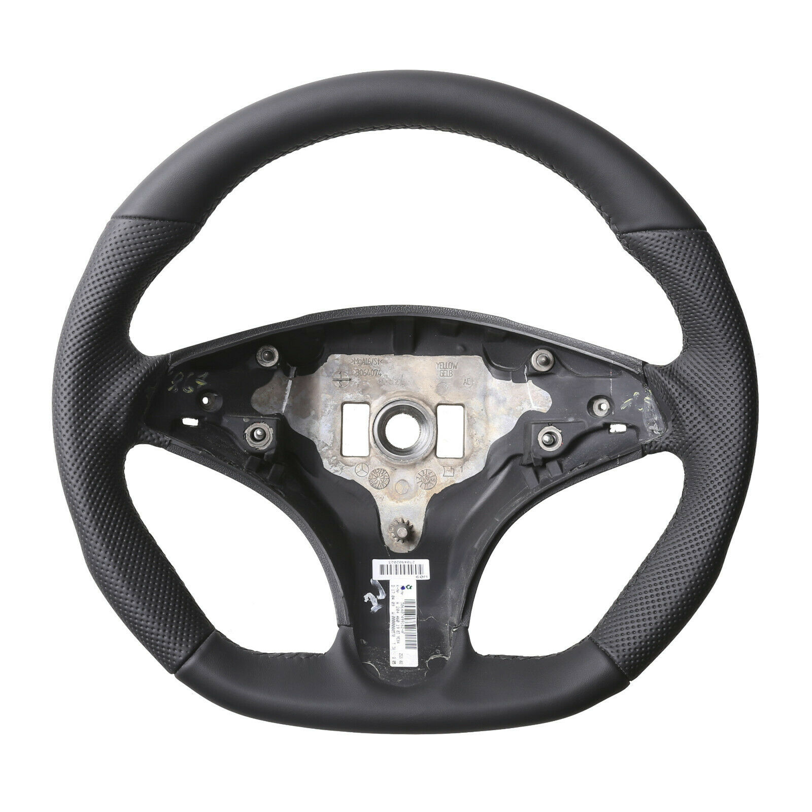 Mercedes Lenkrad C Klasse W204 C63 AMG Kombibezug Naht schwarz