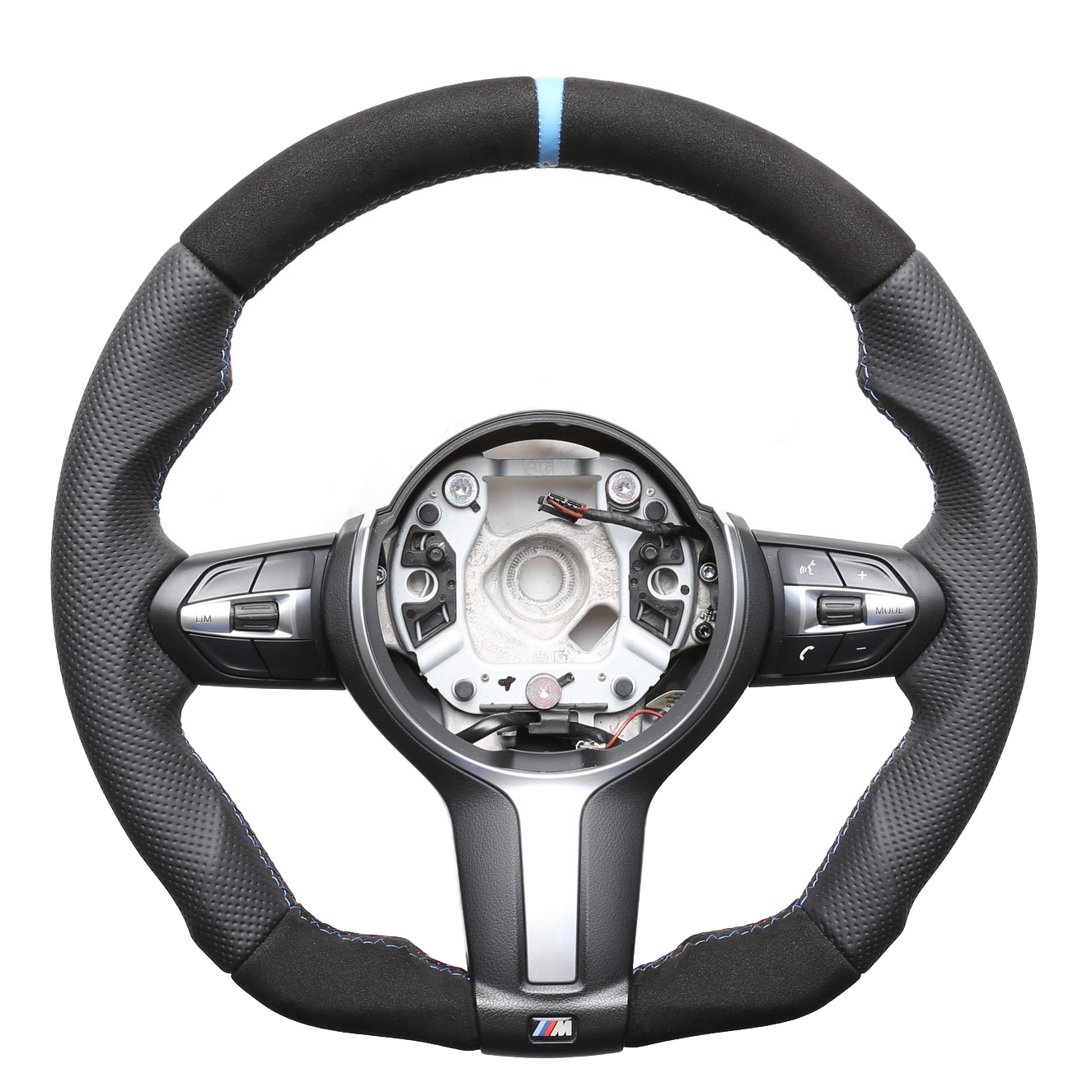 BMW Lenkrad F15 F20 F21 F22 F30 F34 GT F32 F33 F36 Abgeflacht Kombibezug Alcantara 12Uhr Markierung