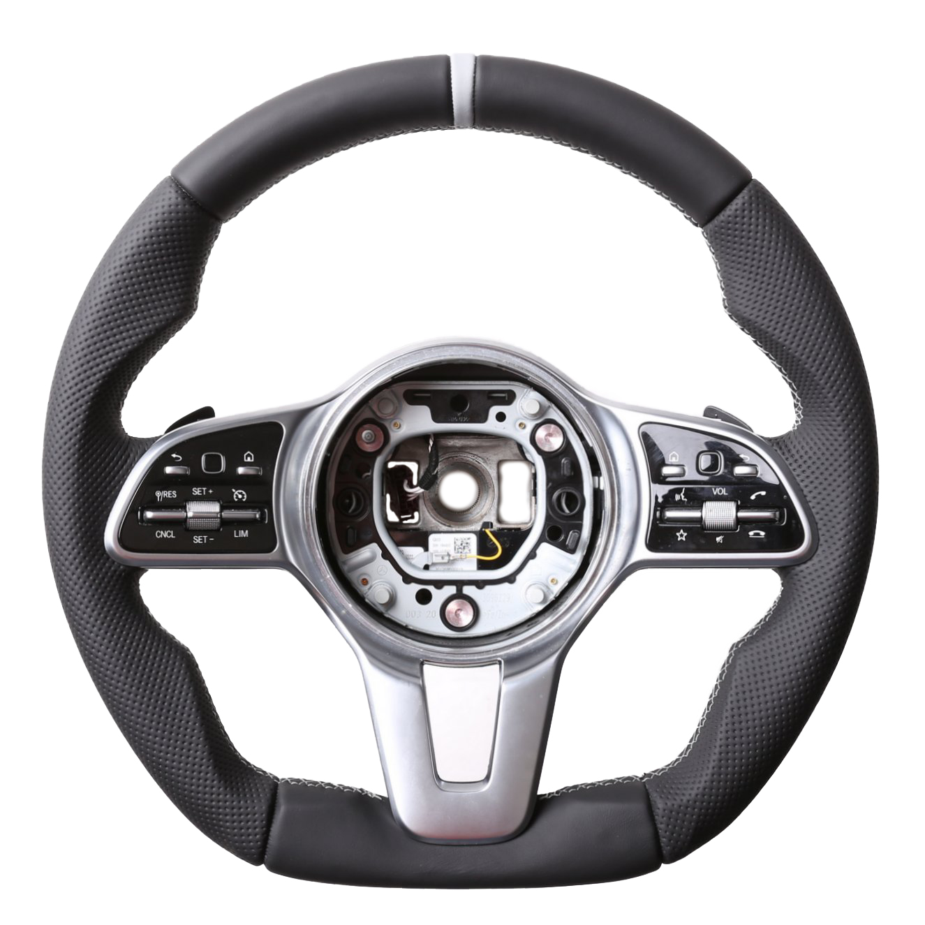 Mercedes Lenkrad A G GLC S Klasse W177 W463 X253 222 Abgeflacht NEU 12 Uhr Markierung silber