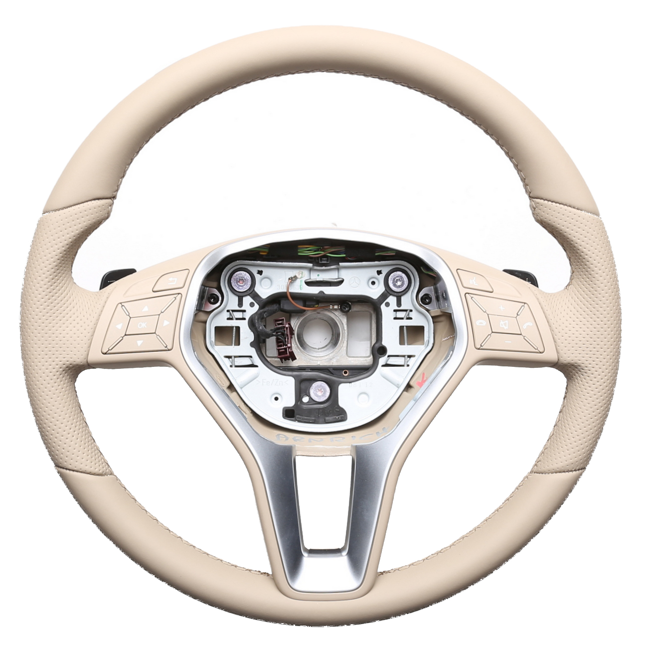 Mercedes Lenkrad A CLS GLK Klasse W176 C218 X204 Klassisch Kombibezug Naht beige