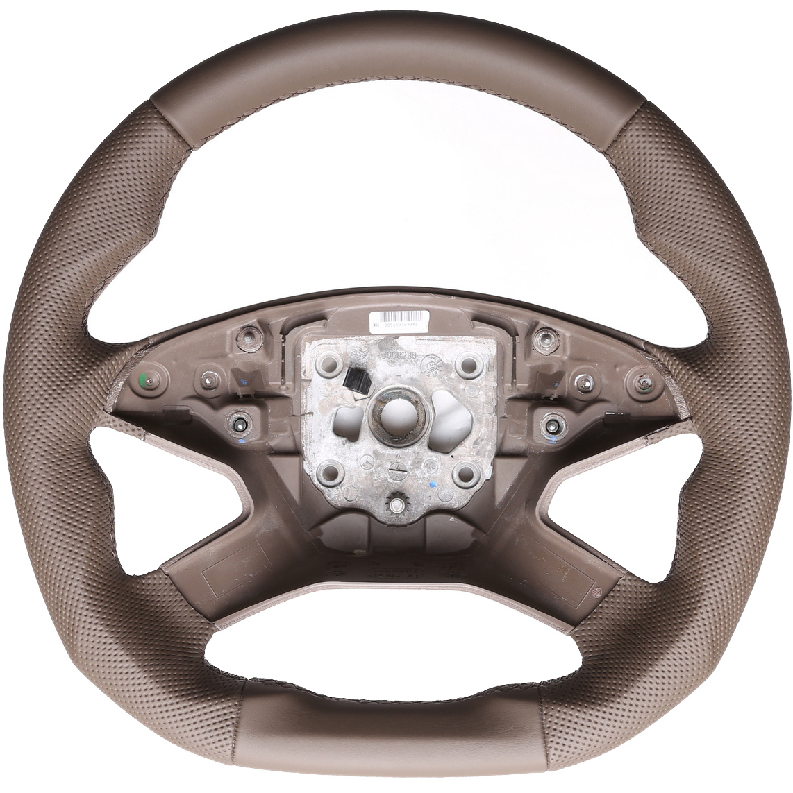 Mercedes Lenkrad W164 ML W212 S212 E Klasse braun Abgeflacht NEU Kombibezug Naht braun