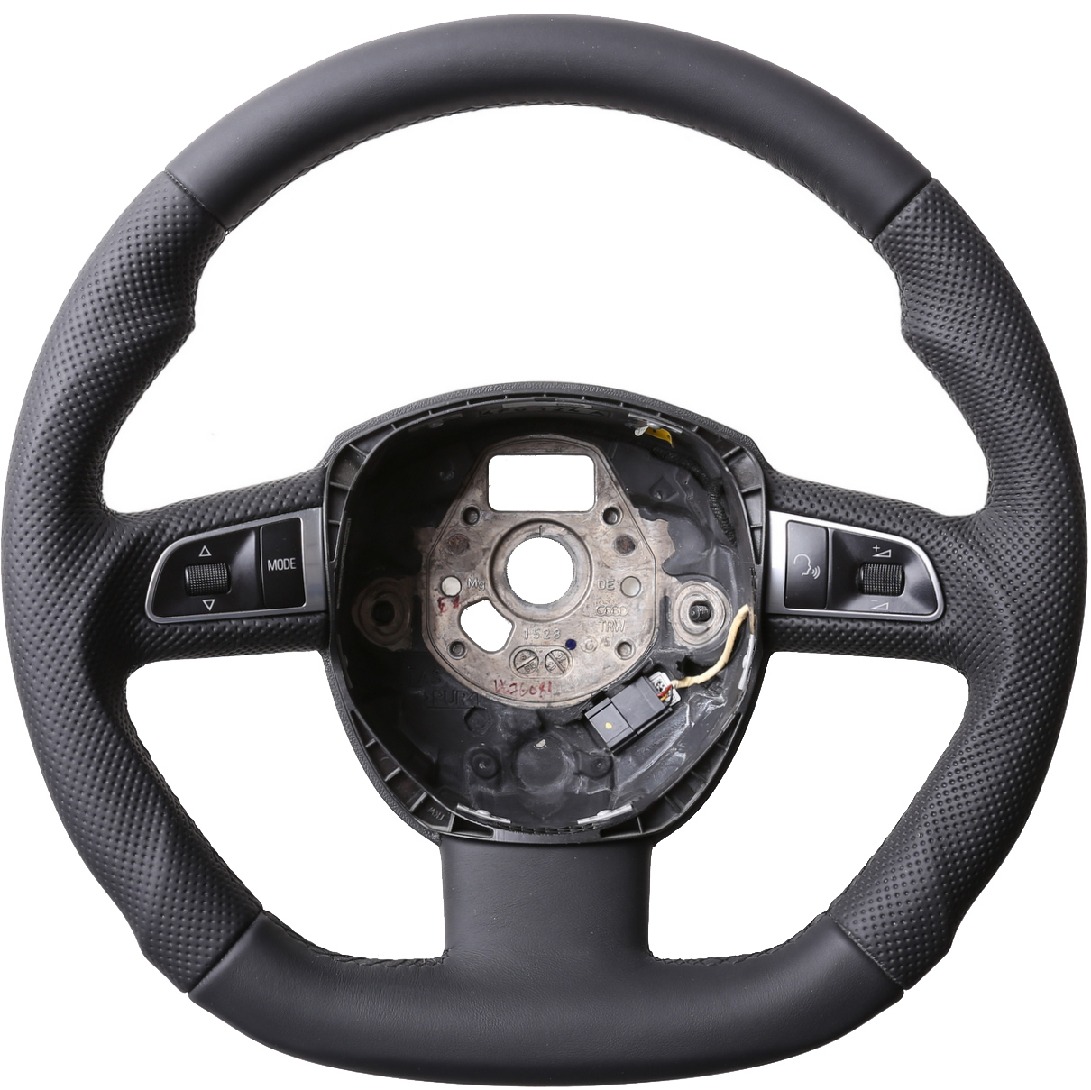 Audi Lenkrad  A3 A4 A6 A8 Q5 Q7 Abgeflacht Kombibezug Naht schwarz