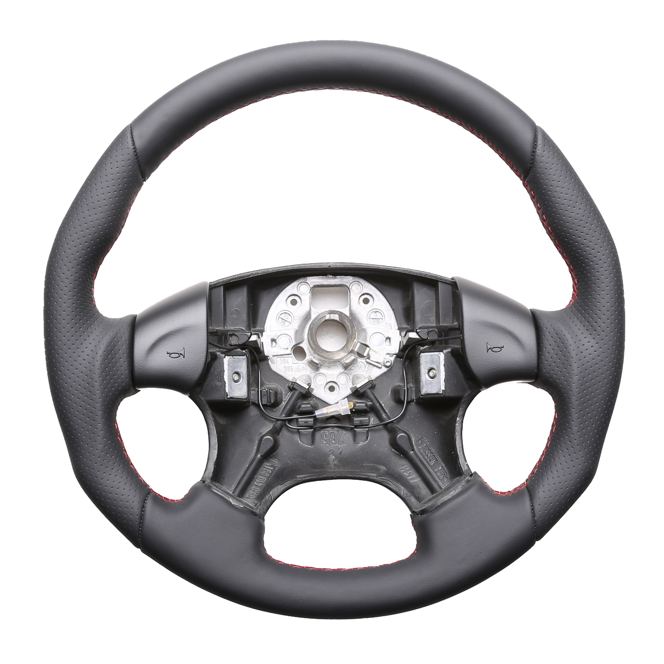 VW Lenkrad Golf 3 Passat 35i Tuning Kombibezug Naht rot