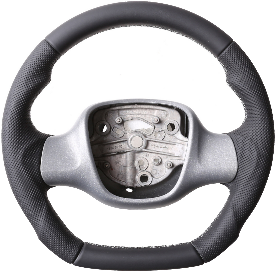 Smart Lenkrad Fortwo Turbo Sport Abgeflacht Kombibezug Naht silber