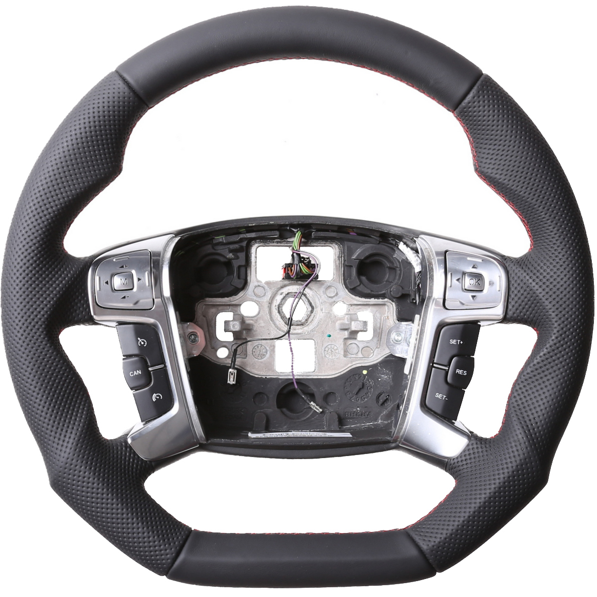 Ford Lenkrad Mondeo BA7 S Max Galaxy WA6  Abgeflacht Kombibezug Naht rot