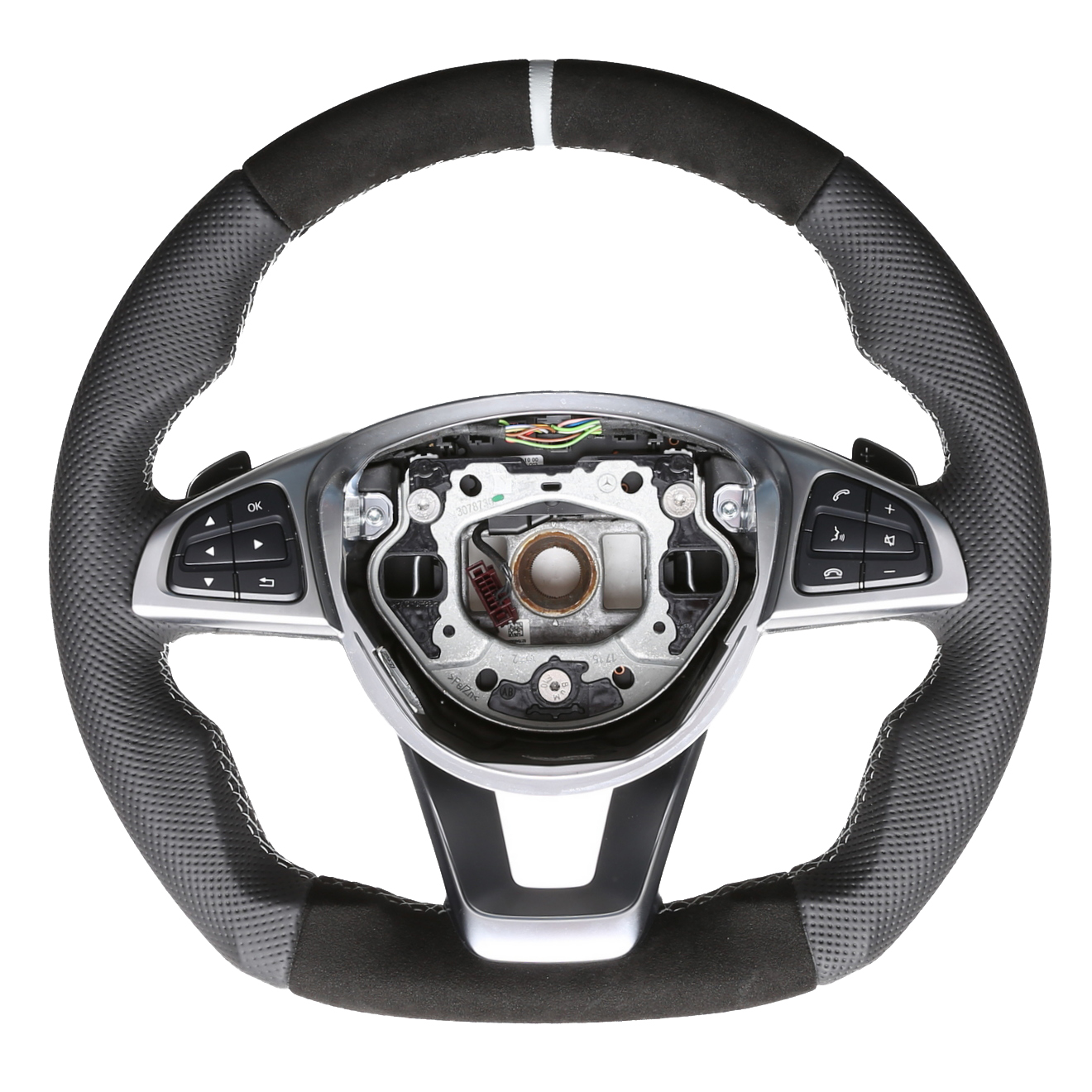 Mercedes Lenkrad C E GLE SL Klasse W205 W213 C292 R231 Kombibezug Alcantara 12 Uhr Markierung