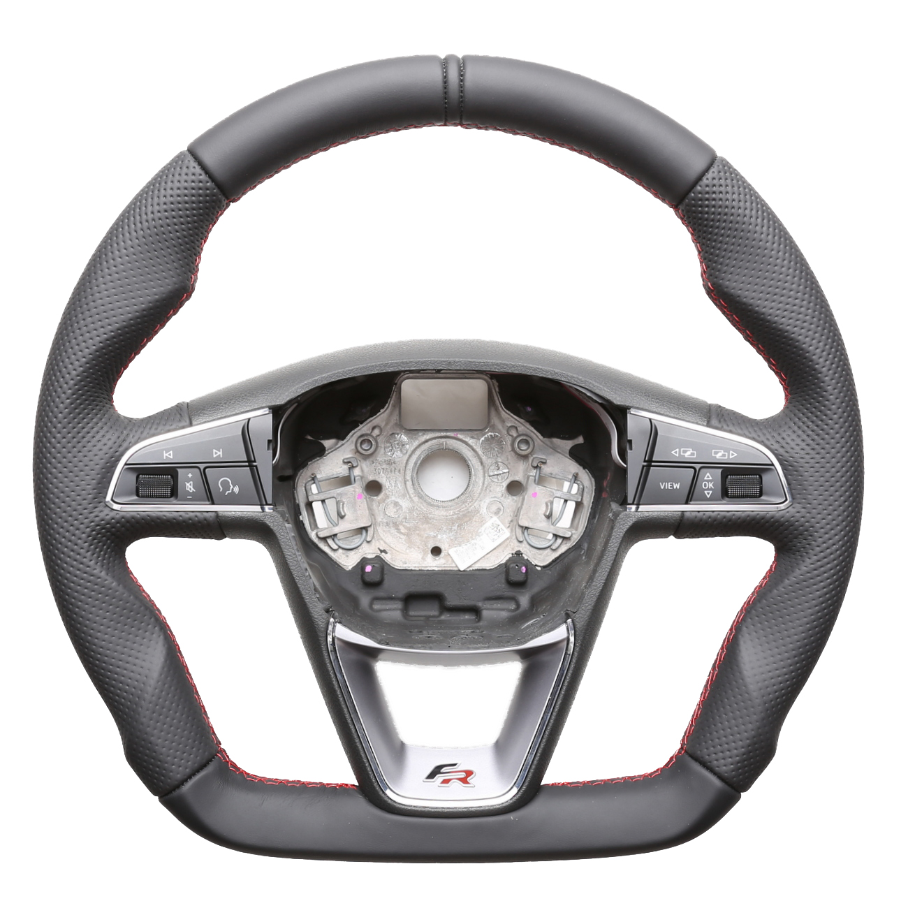 Cupra Lenkrad Ateca Leon Formento Abgeflacht 12 Uhr Markierung Naht rot