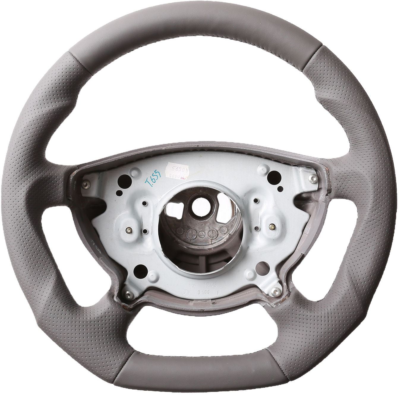 Mercedes Lenkrad W211 S211 E Klasse Grau Abgeflacht Kombibezug Naht grau