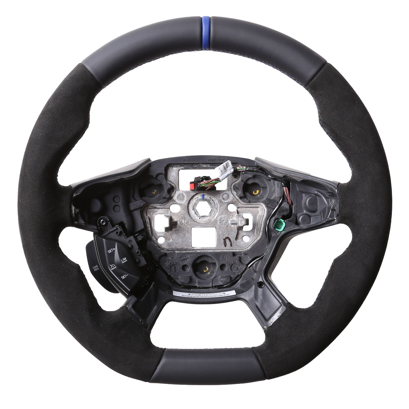 Ford Lenkrad C-Max II Focus Mk-3 Kuga II Transit Custom Abgeflacht Kombibezug Alcantara 12 Uhr