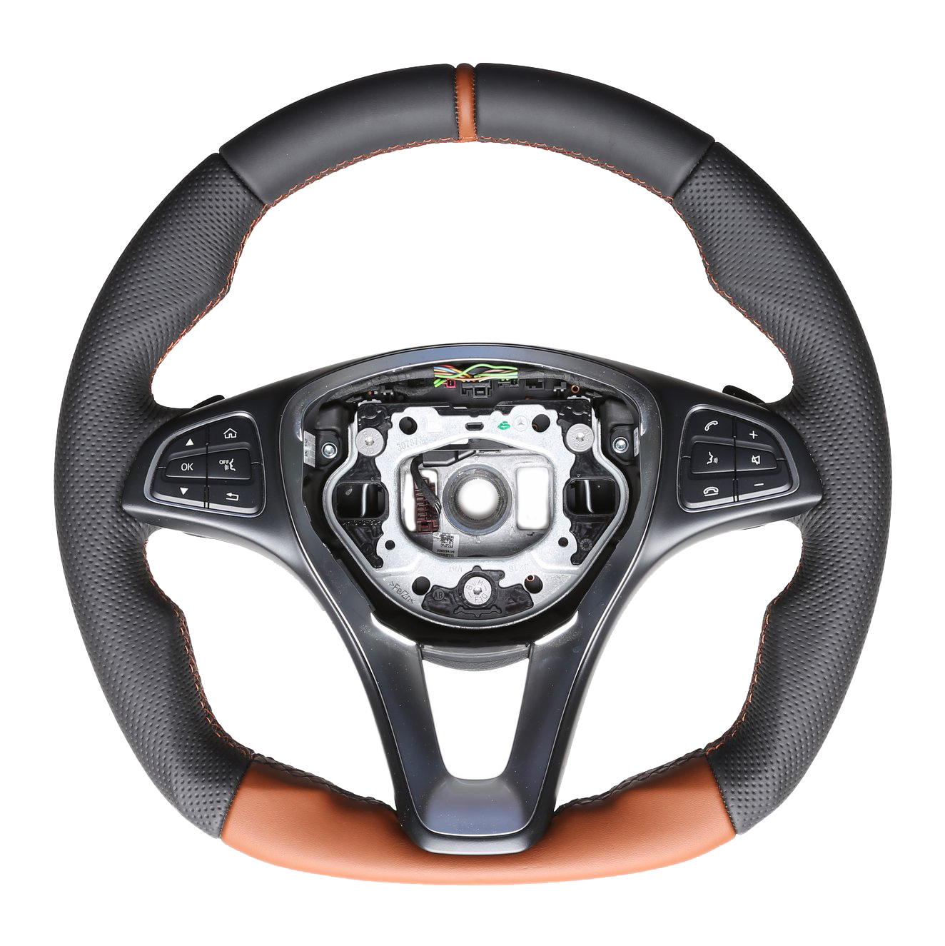 Mercedes Lenkrad A CLA GLC X Klasse W176 W117 X253 470 Abgeflacht NEU Bicolor 12 Uhr Markierung