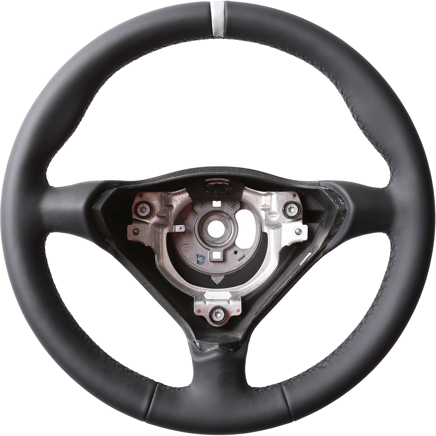 Porsche Lenkrad Boxster 911 993 996 986 Klassisch 12Uhr Markierung silber nur Nappa Naht schwarz