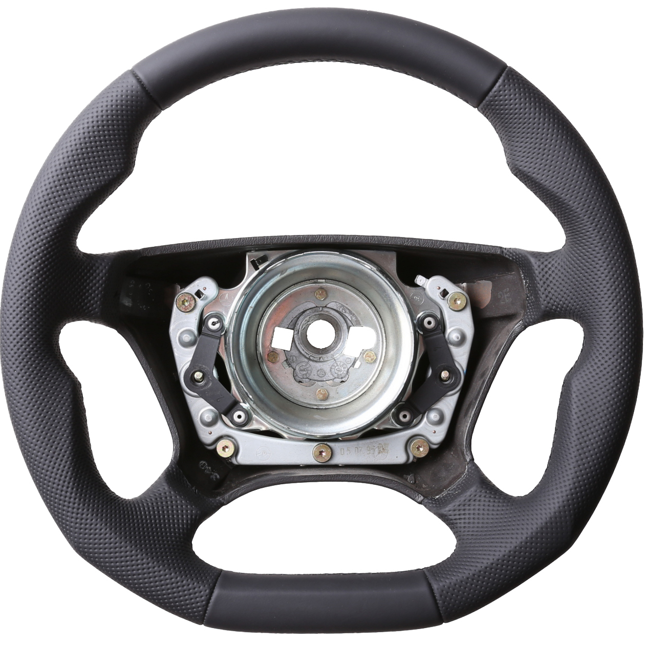 Mercedes Lenkrad W202 W124 W210 W140 C E S Klasse Abgeflacht NEU Kombibezug Naht schwarz