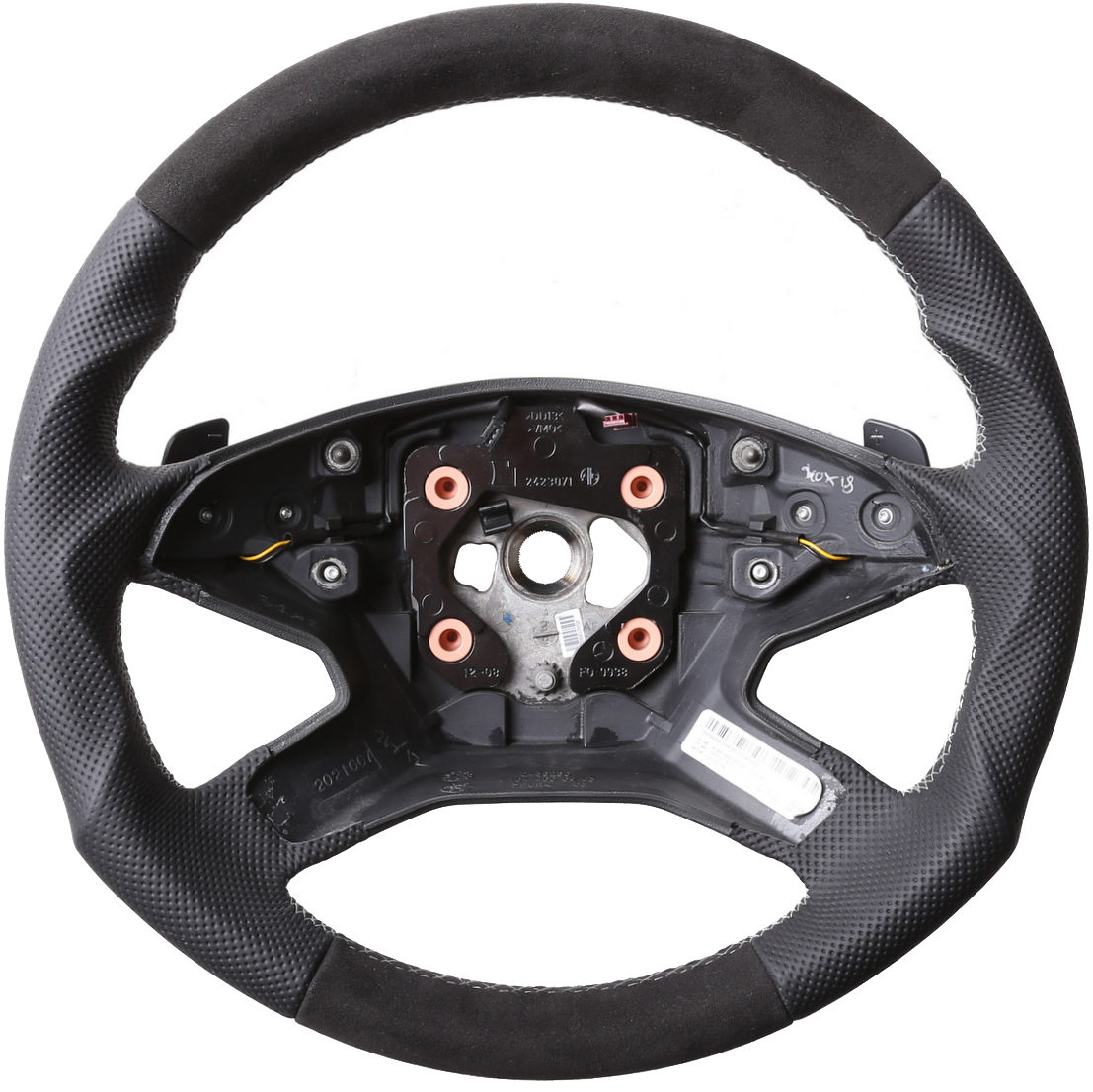 Mercedes Lenkrad E Klasse W164 ML W212 S212 Tuning Kombibezug Alcantara Naht silber