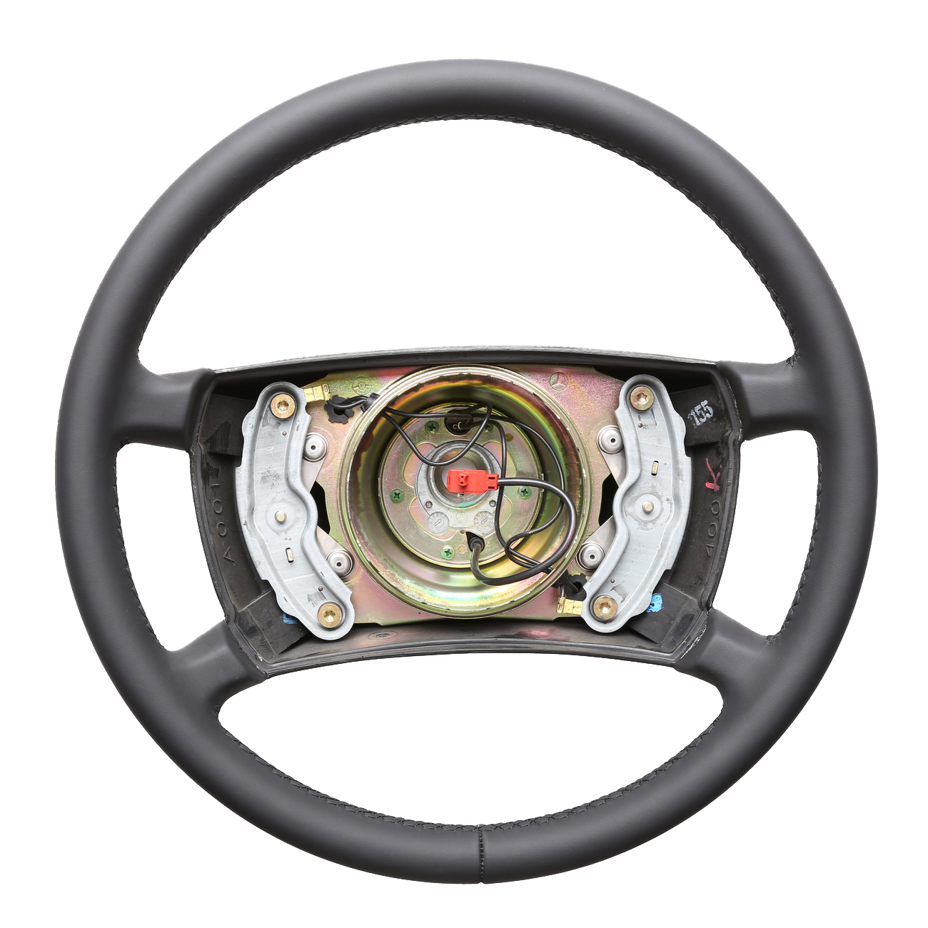 Mercedes Lenkrad W116 W123 S-Klasse nur Nappa Naht schwarz