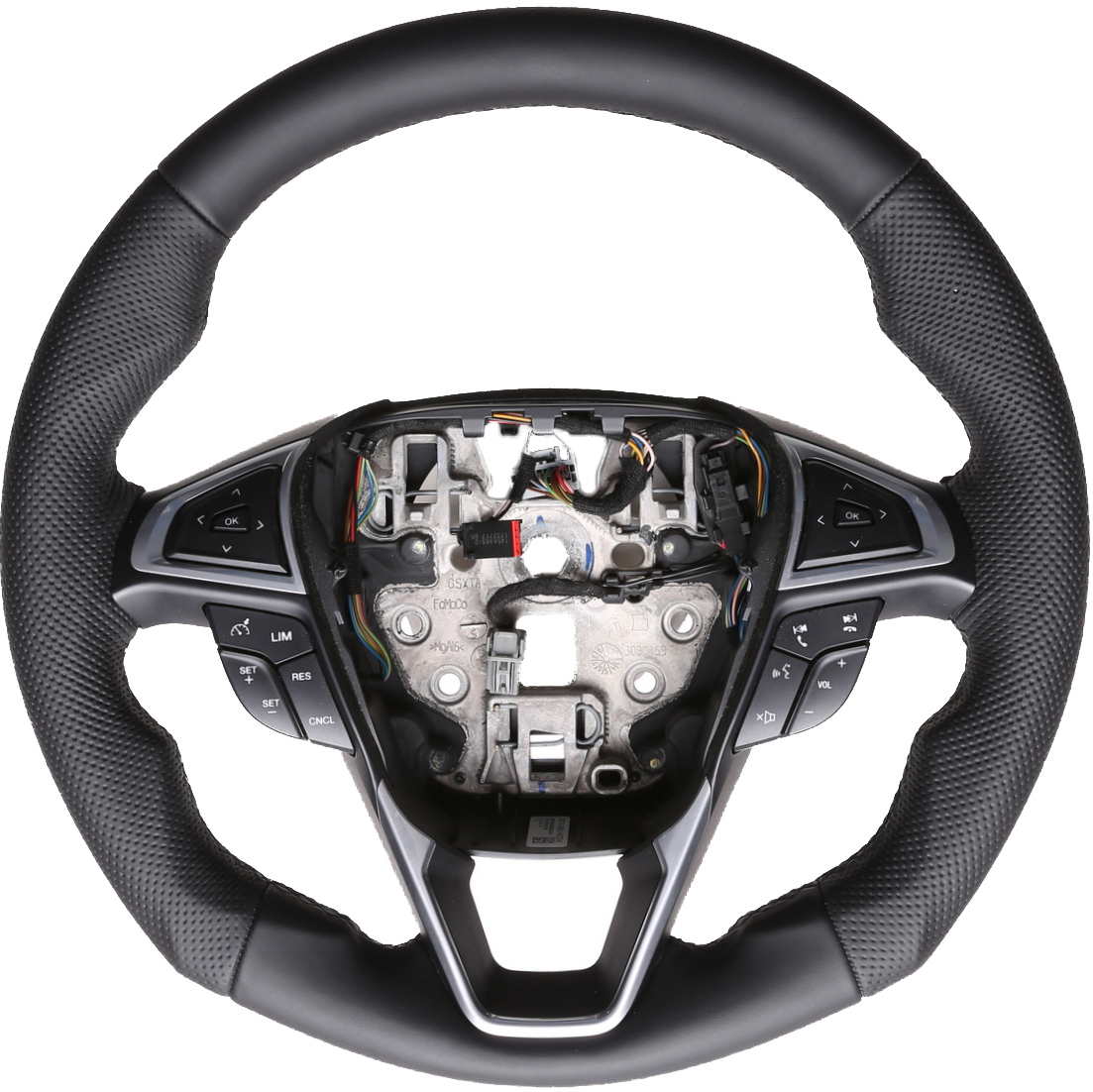 Ford Lenkrad Mondeo Fusion Edge Fiesta Galaxy S-Max Tuning Kombibezug Naht schwarz