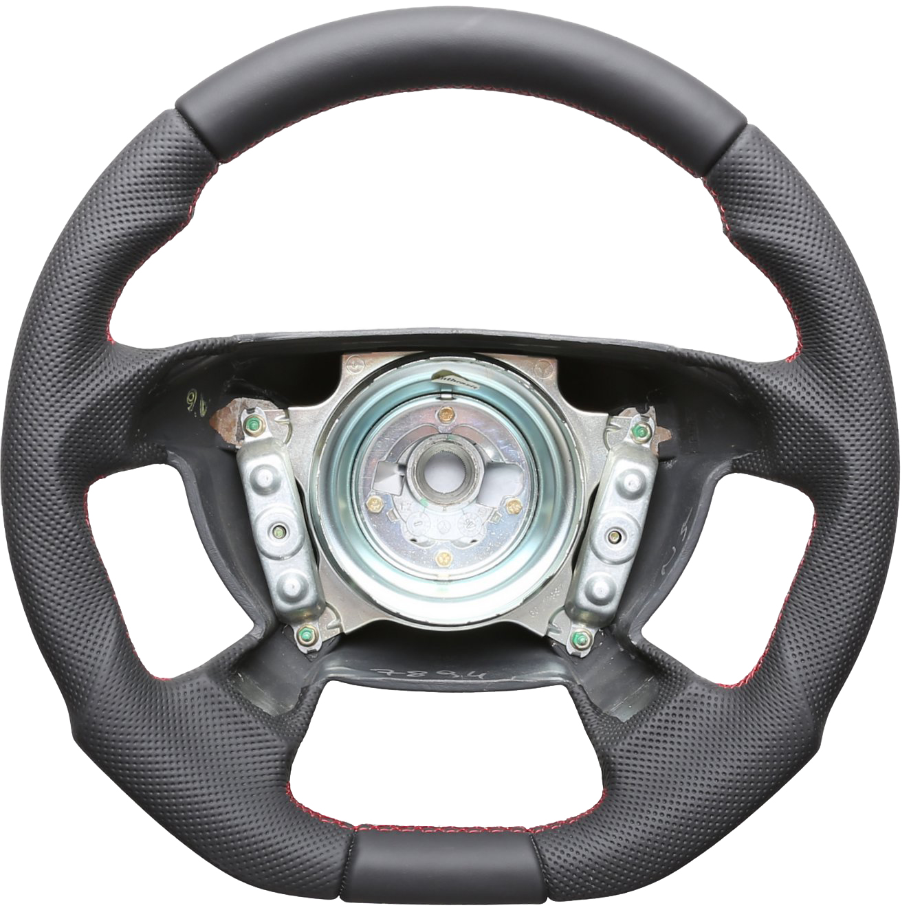 Mercedes Lenkrad CLK W208 SLK R170 SL R129 W202 Abgeflacht Kombibezug Naht rot