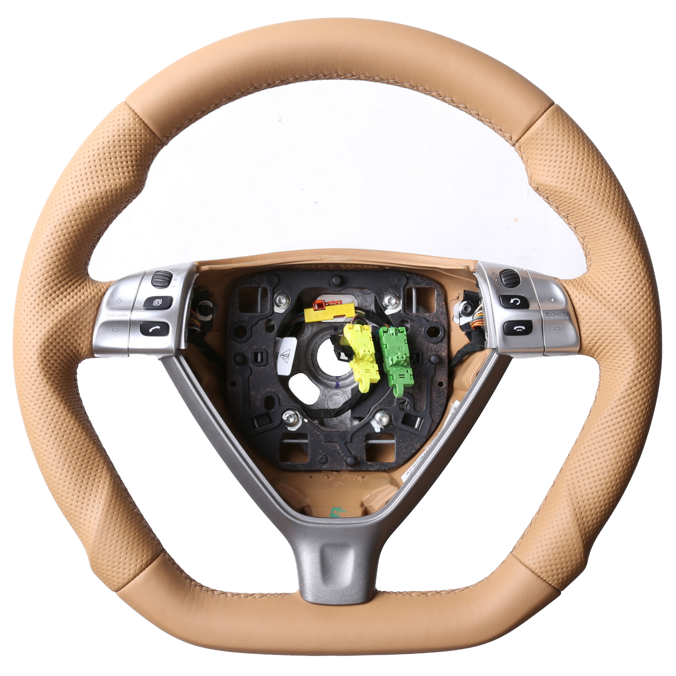Porsche Lenkrad 911 997 Boxster Cayman 987 sandbeige Abgeflacht Kombibezug Naht beige