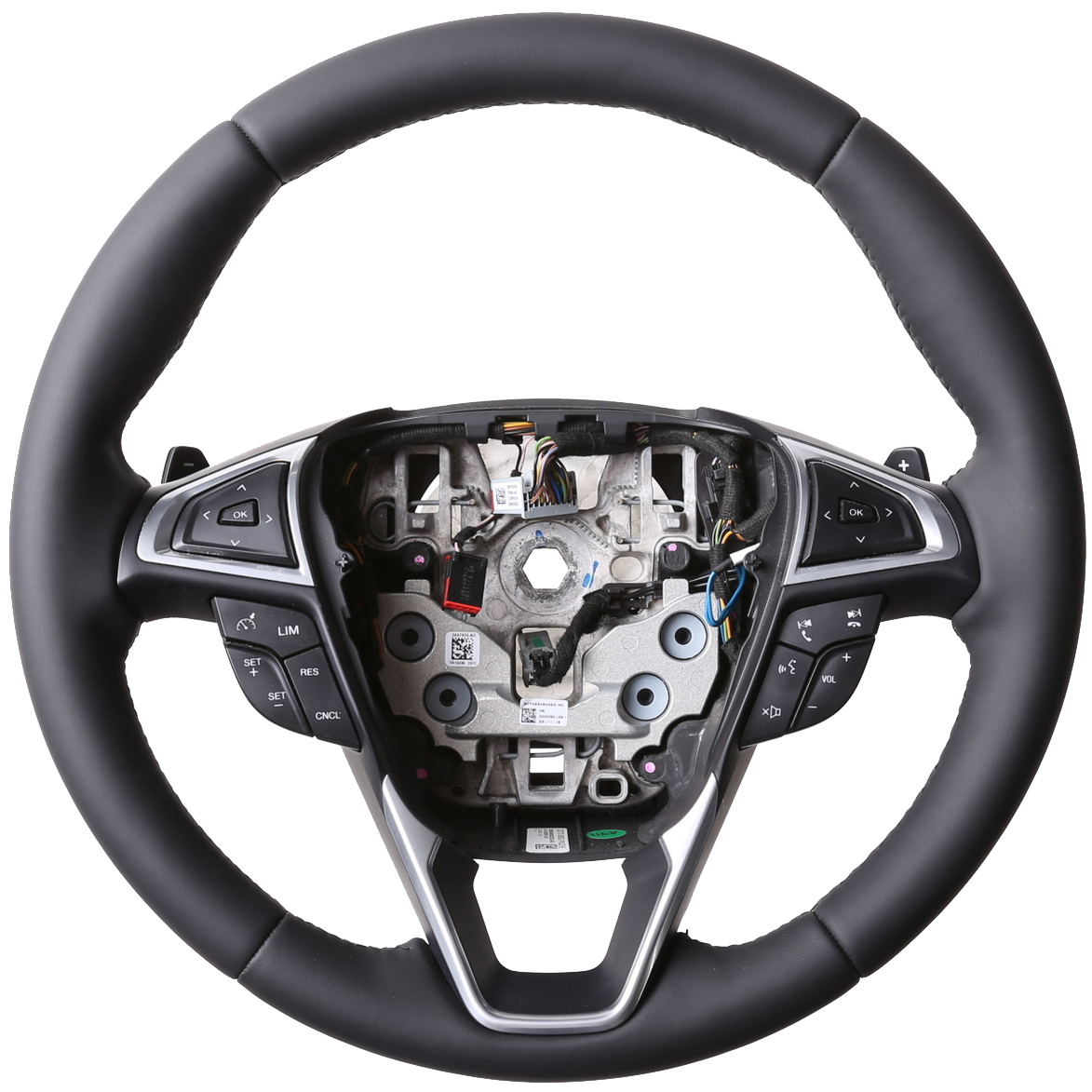 Ford Lenkrad Mondeo Fusion Edge Fiesta Galaxy S-Max Nappa Naht schwarz