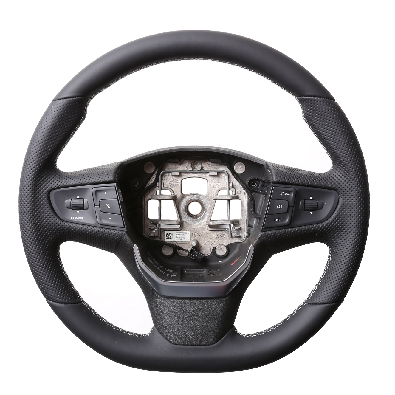 Peugeot Lenkrad Expert Traveller Toyota ProAce Verso Citroen Jumpy III MFL Kombibezug Naht silber