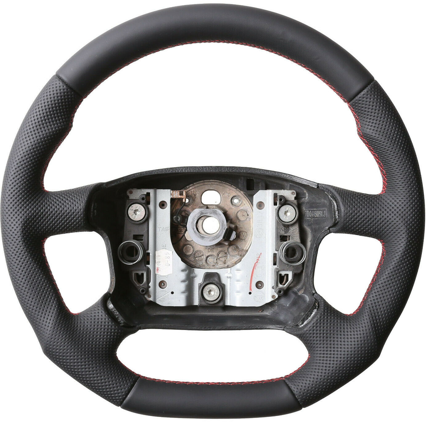 Skoda Lenkrad Octavia Abgeflacht Kombibezug Naht rot