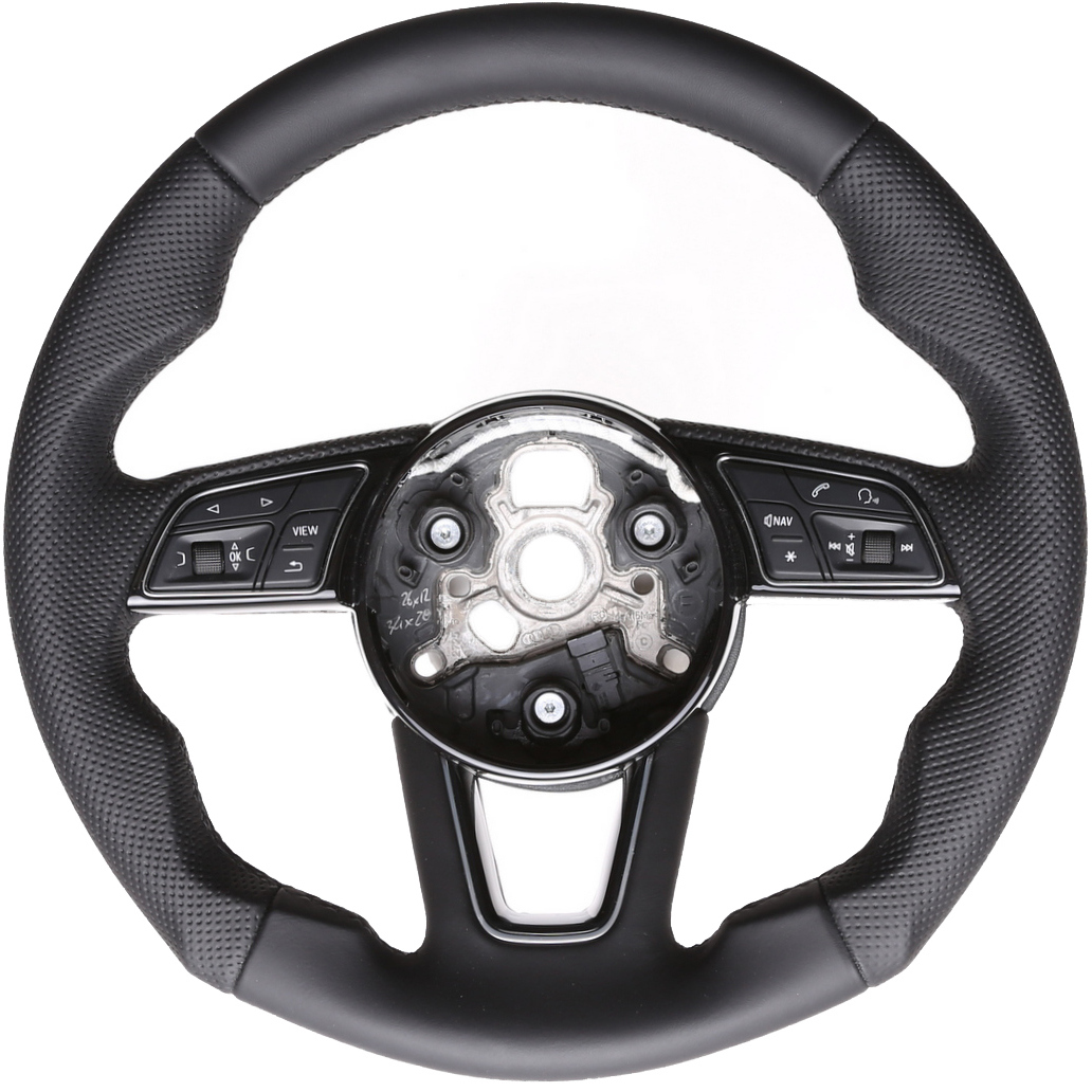 Audi Lenkrad A4 A1 S1 A3 A6 S6 A7 A8 Q3 Tuning Kombibezug Naht schwarz