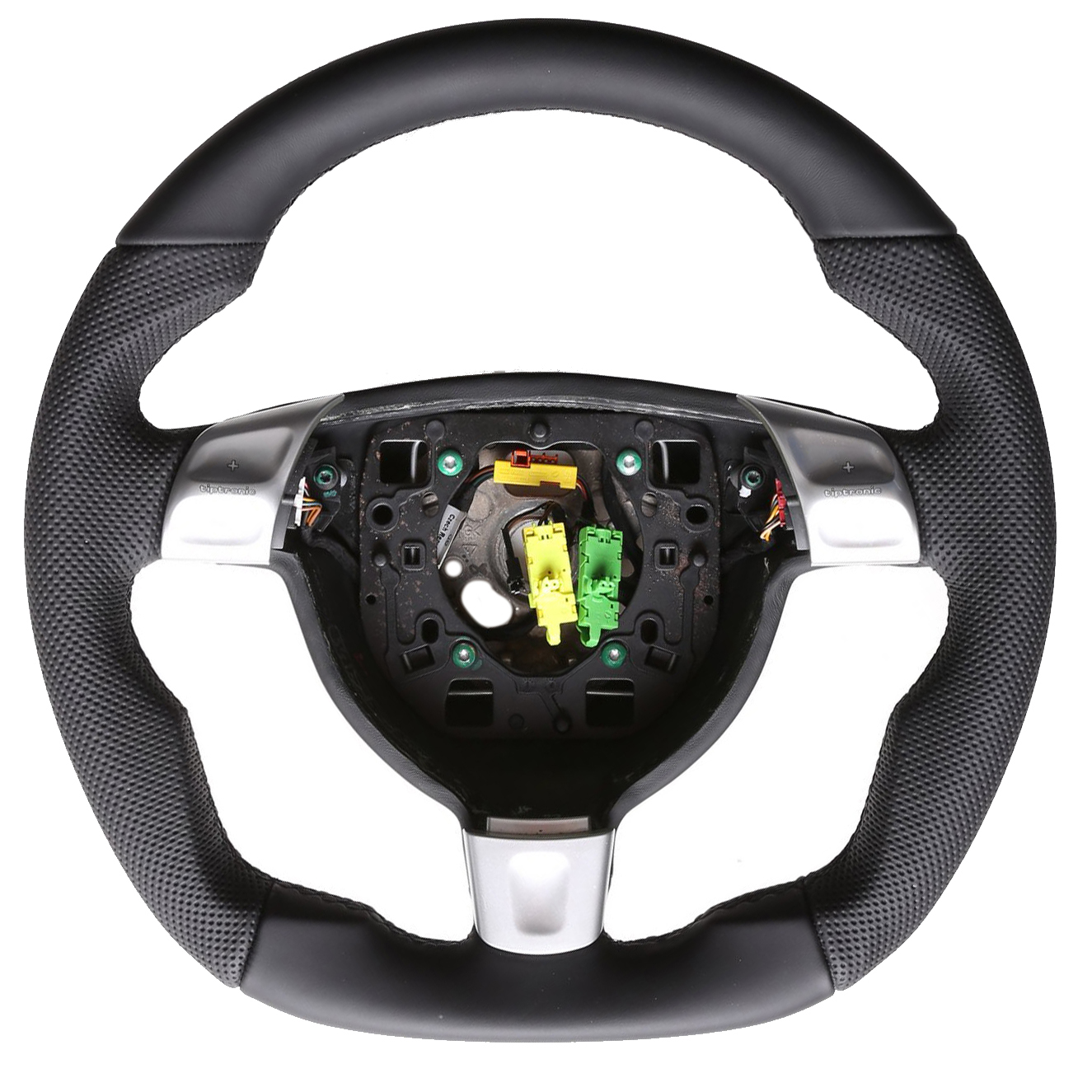 Porsche Lenkrad 911 997 Boxster Cayman 987 Abgeflacht NEU Kombibezug Naht schwarz