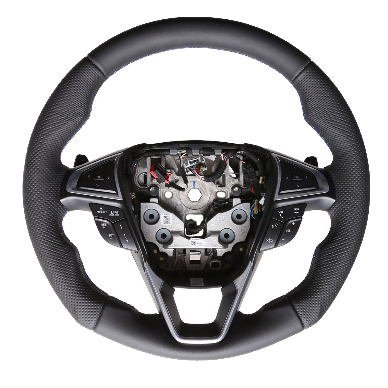 Ford Lenkrad Mondeo Fusion Edge Fiesta Galaxy S-Max Tuning Kombibezug Naht blau