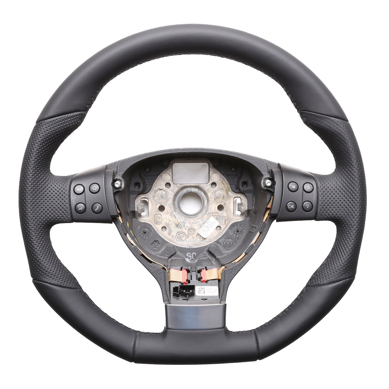 VW Lenkrad Golf 5 GTI Touran Polo9N Passat 3C EOS Jetta Kombibezug Naht schwarz