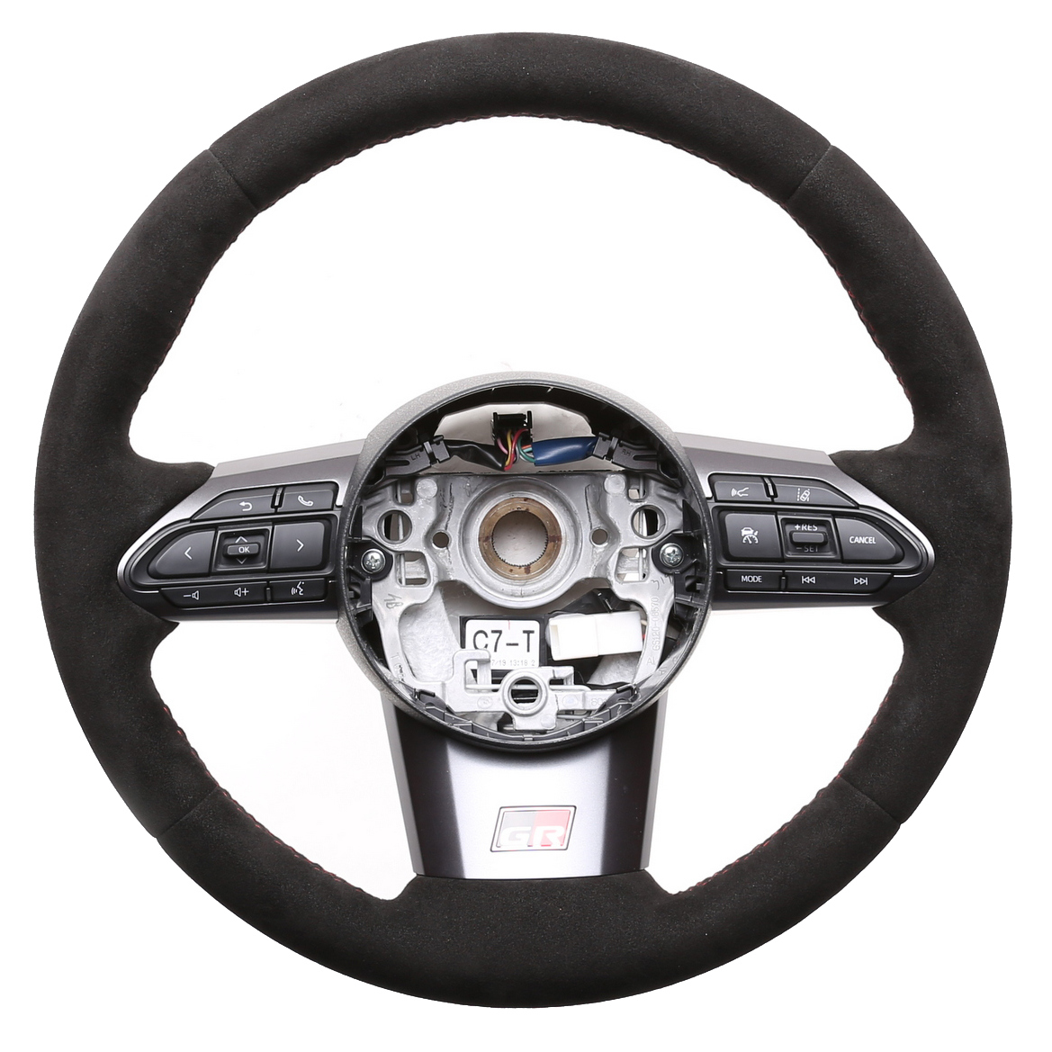 Toyota Lenkrad GR Yaris Alcantara Naht rot