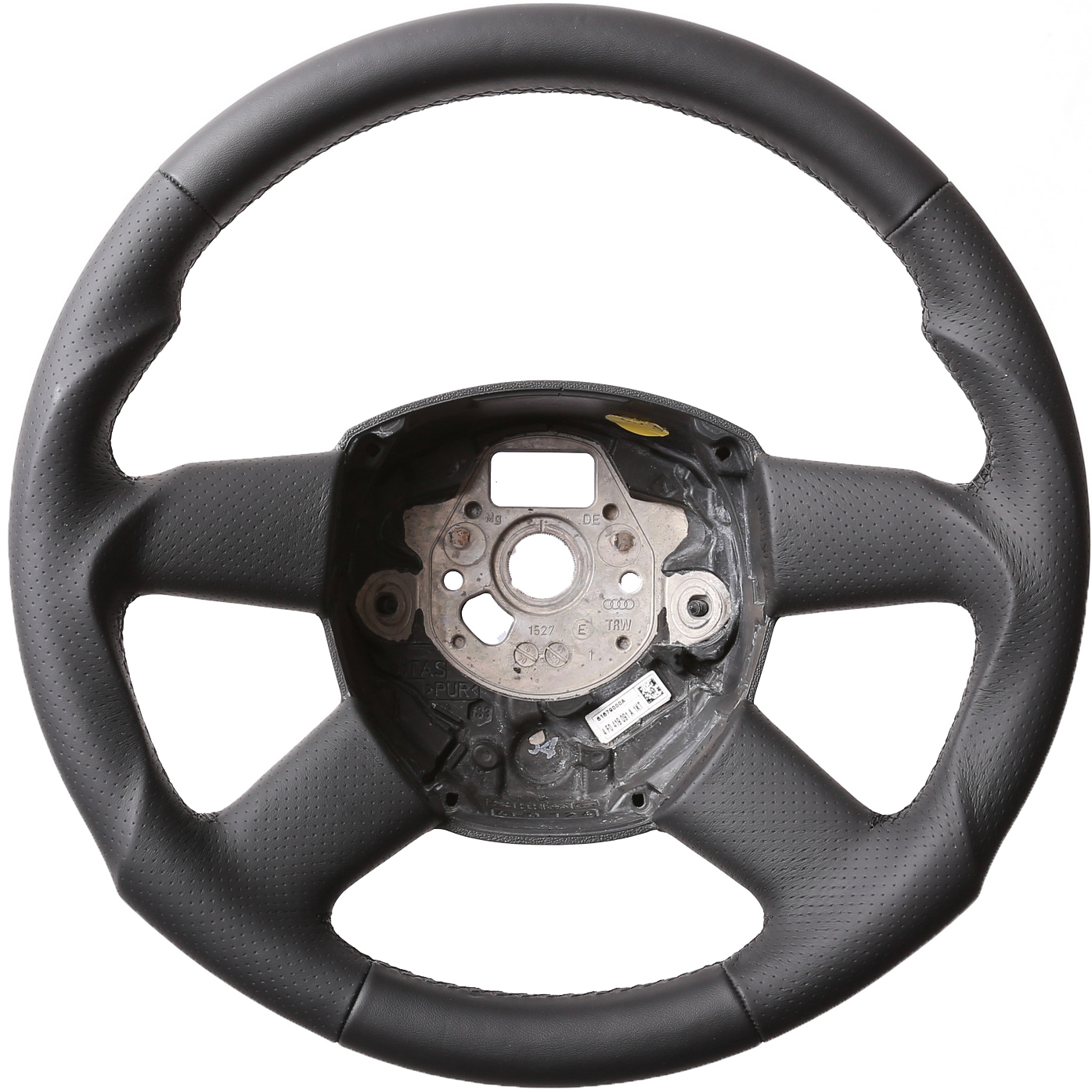 Audi Lenkrad A3 A4 A6 A8 Tuning Kombibezug Naht schwarz
