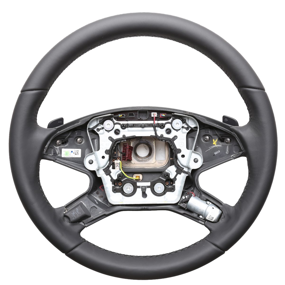 Mercedes Lenkrad W164 ML W212 S212 E Klasse nur Nappa Naht schwarz