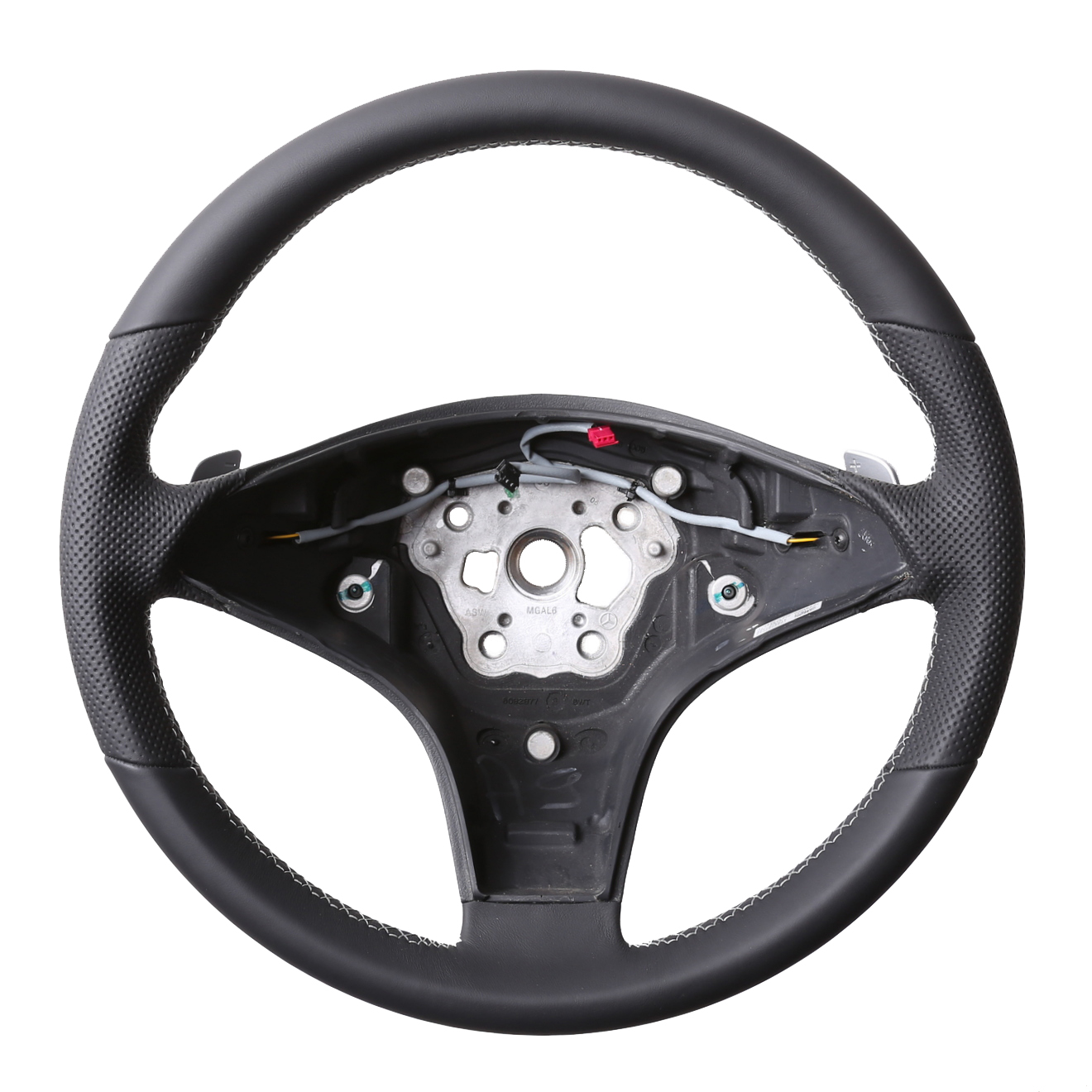 Mercedes Lenkrad CL 203 C219 CLS R 230 SL K R171 Klassisch Kombibezug Naht silber