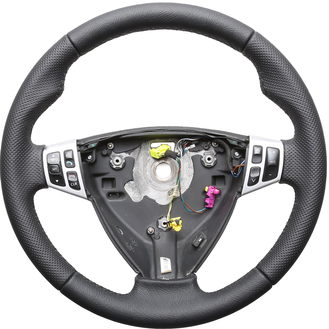 Saab Lenkrad 9-3 9-5 Daumenauflagen Kombibezug genarbt Naht schwarz