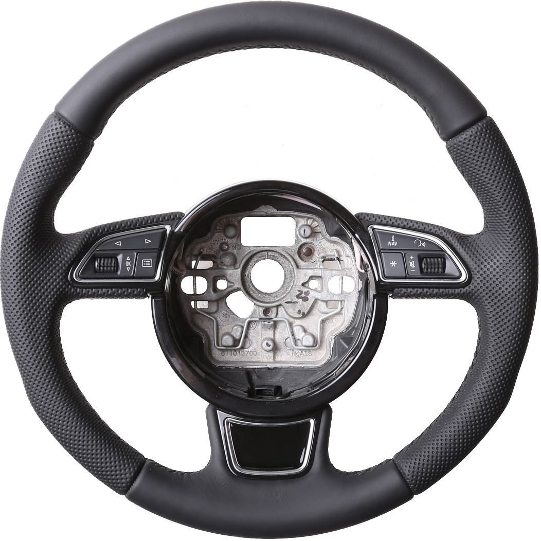 Audi Lenkrad A4 A1 S1 A6 S6 A7 A8 Q3 Kombibezug Naht schwarz