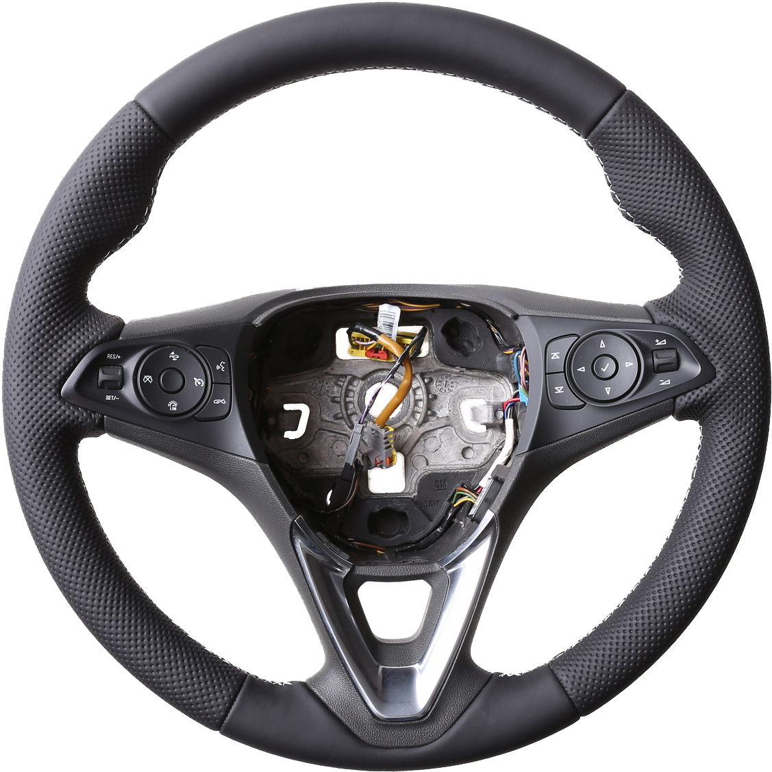 Opel Lenkrad Astra K Corsa E Insignia B Karl Combo E Crossland Grandland Kombibezug Naht silber