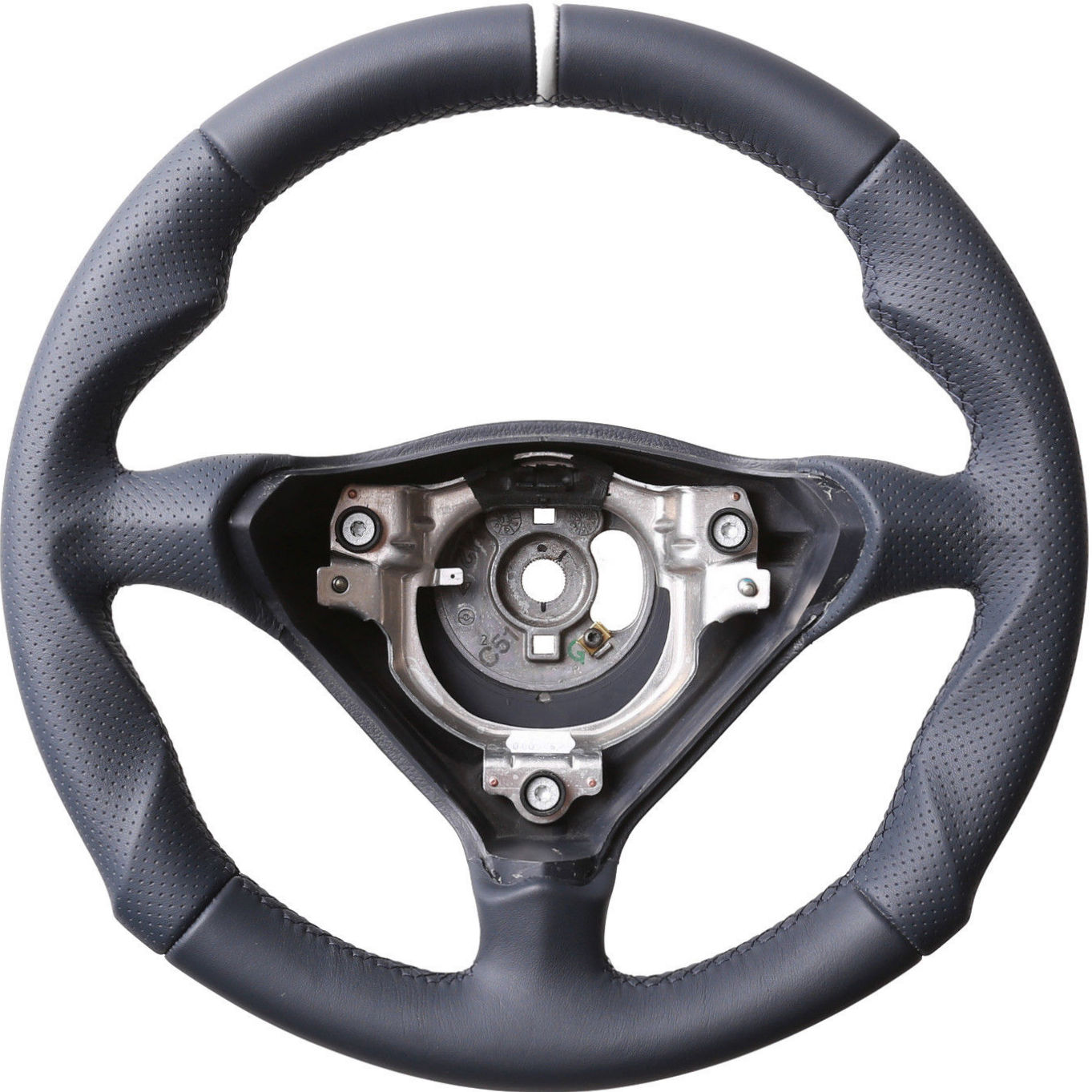 Porsche Lenkrad 911 993 996 986 Boxster Sport blau Tuning Kombibezug 12 Uhr silber Naht blau