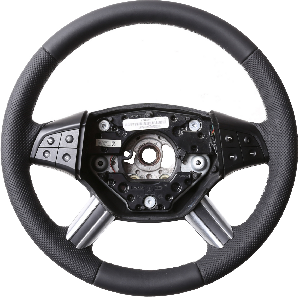 Mercedes Lenkrad  W164 ML X164 GL W251 R Klasse Kombibezug Naht silber