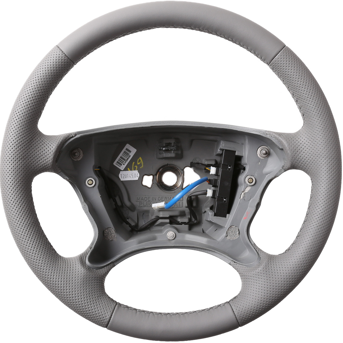 Mercedes Lenkrad R230 W209 W211 CLK SL grau Kombibezug Naht grau