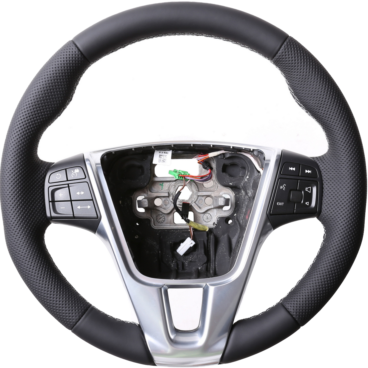 Volvo Lenkrad V40 V60 Kombibezug Naht silber