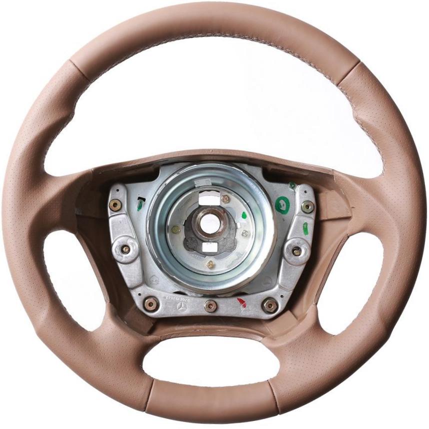 Mercedes Lenkrad W163 ML M Klasse Borneobraun Tuning Kombibezug Naht borneobraun