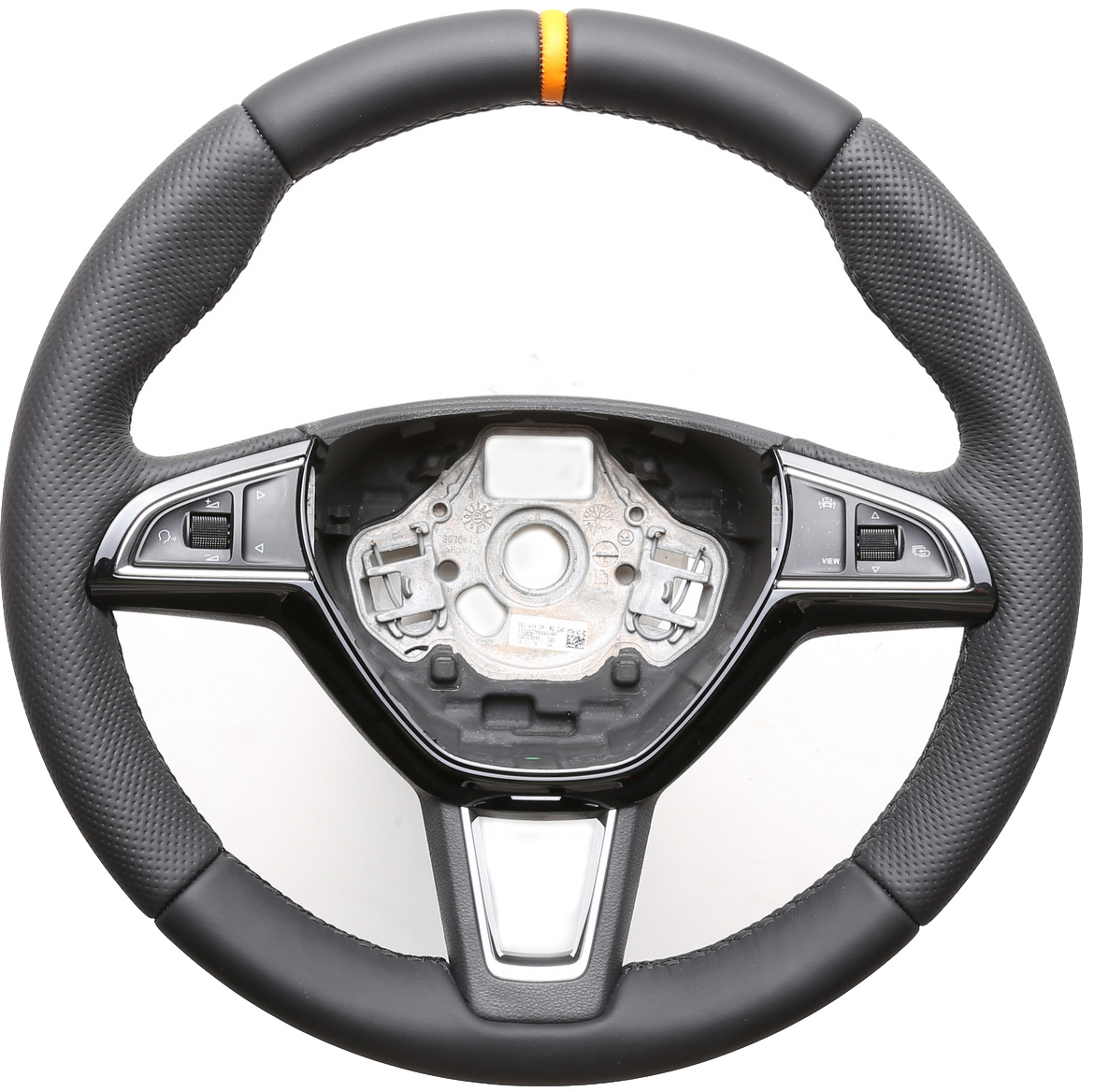 Skoda Lenkrad Fabia Kamiq Karoq Kodiaq Octavia Rapid Superb Kombibezug inkl. Moosgummi 12 Uhr