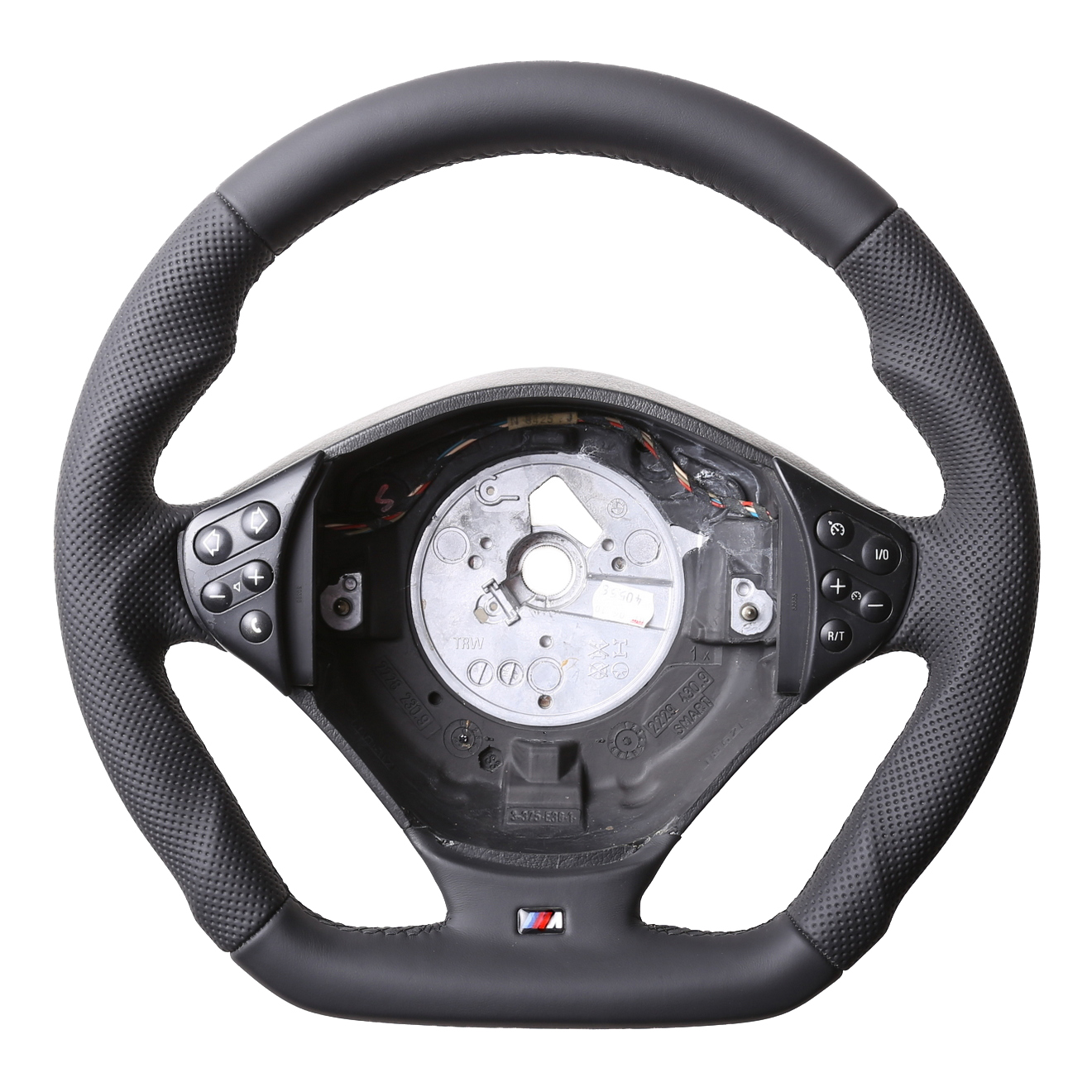 BMW Lenkrad E36 E38 E39 Z3 M-Sport Abgeflacht Kombibezug Naht schwarz