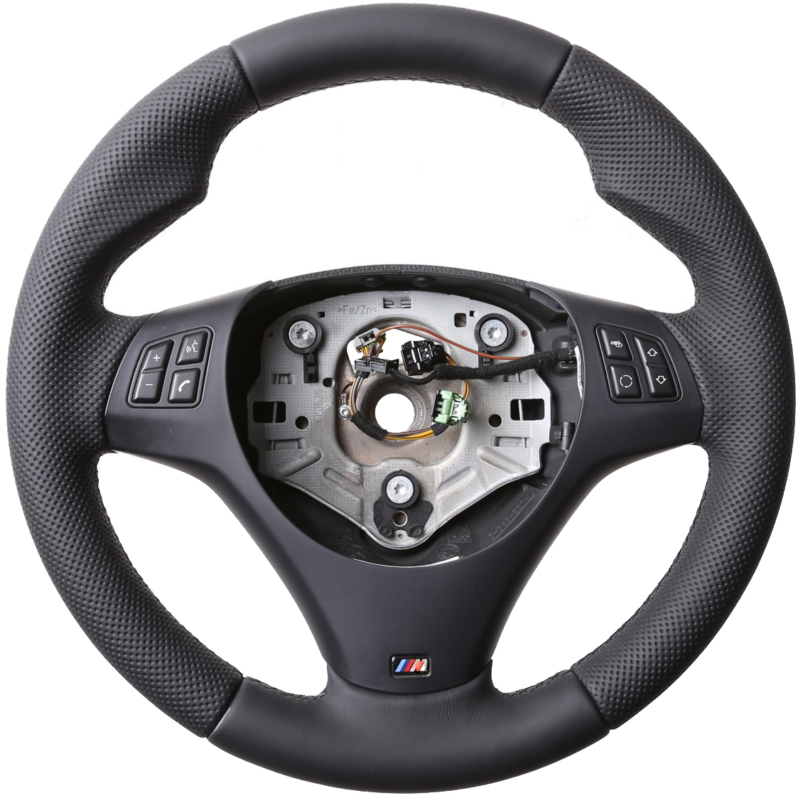 BMW Lenkrad E84 X1 E87 E88 E90 E91 M Sport Daumenauflagen Kombibezug Naht schwarz